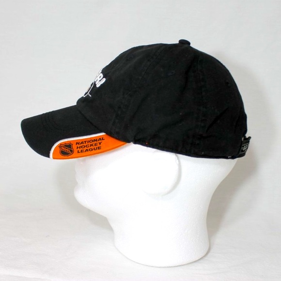 NHL PHILADELPHIA FLYERS PLAYER MARK RECCHI SIGNED Baseball Cap Hat Black Orange - Picture 8 of 12